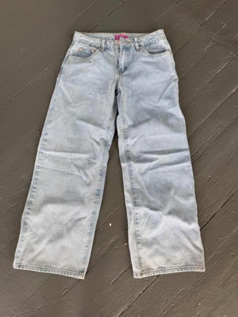 Edikted Light Wash Wide Leg Jeans Size XS $24